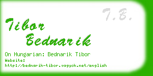 tibor bednarik business card